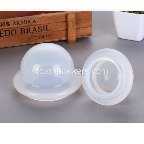 Conjunto de copos de silicone a vácuo para terapia de ventosa